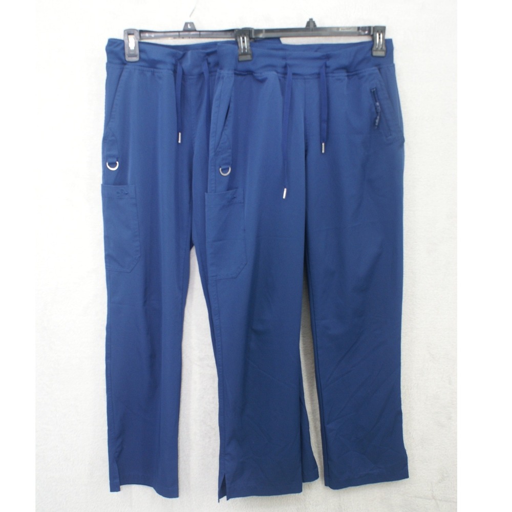 Ava Therese by Zavate Navy Scrub Pants 3018 Women Small Cargo Medical Pockets